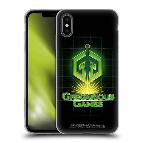 Ready Player One Graphics Logo Soft Gel Case for Apple iPhone XS Max
