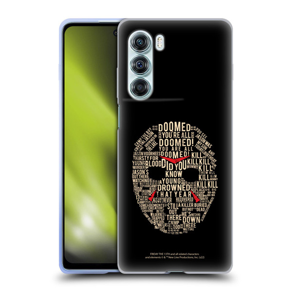 Friday the 13th 1980 Graphics Typography Soft Gel Case for Motorola Edge S30 / Moto G200 5G