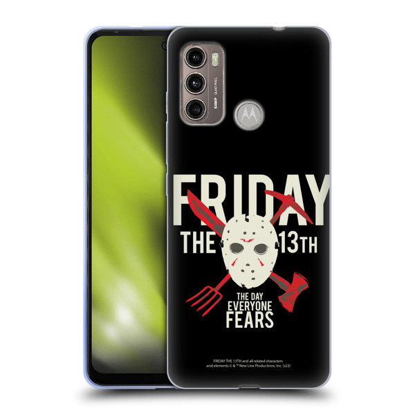 Friday the 13th 1980 Graphics The Day Everyone Fears Soft Gel Case for Motorola Moto G60 / Moto G40 Fusion