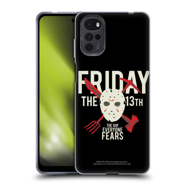 Friday the 13th 1980 Graphics The Day Everyone Fears Soft Gel Case for Motorola Moto G22