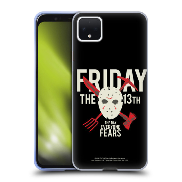 Friday the 13th 1980 Graphics The Day Everyone Fears Soft Gel Case for Google Pixel 4 XL