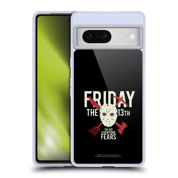 Friday the 13th 1980 Graphics The Day Everyone Fears Soft Gel Case for Google Pixel 7
