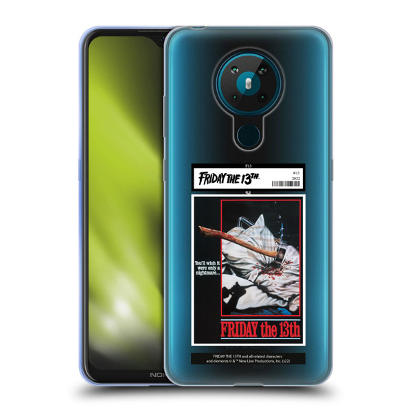 Friday the 13th 1980 Graphics Poster 2 Soft Gel Case for Nokia 5.3
