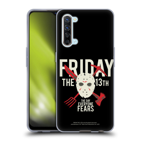 Friday the 13th 1980 Graphics The Day Everyone Fears Soft Gel Case for OPPO Find X2 Lite 5G