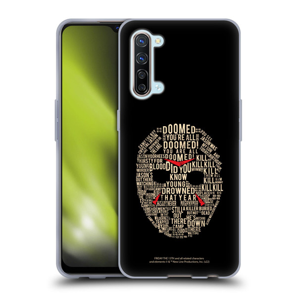 Friday the 13th 1980 Graphics Typography Soft Gel Case for OPPO Find X2 Lite 5G