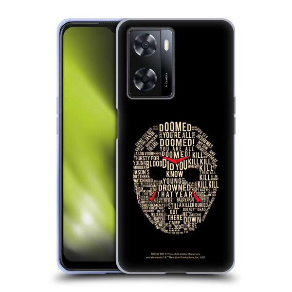 Friday the 13th 1980 Graphics Typography Soft Gel Case for OPPO A57s
