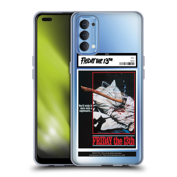 Friday the 13th 1980 Graphics Poster 2 Soft Gel Case for OPPO Reno 4 5G