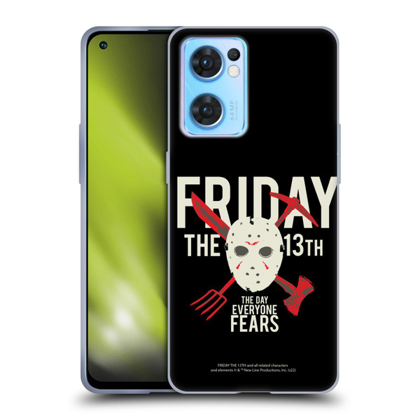Friday the 13th 1980 Graphics The Day Everyone Fears Soft Gel Case for OPPO Reno7 5G / Find X5 Lite