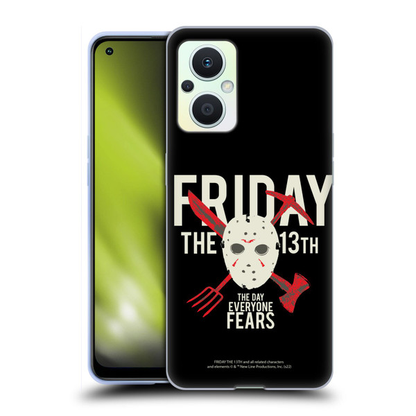 Friday the 13th 1980 Graphics The Day Everyone Fears Soft Gel Case for OPPO Reno8 Lite