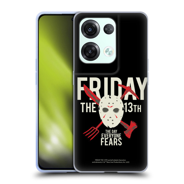 Friday the 13th 1980 Graphics The Day Everyone Fears Soft Gel Case for OPPO Reno8 Pro