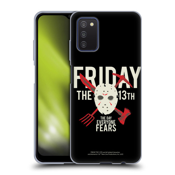 Friday the 13th 1980 Graphics The Day Everyone Fears Soft Gel Case for Samsung Galaxy A03s (2021)