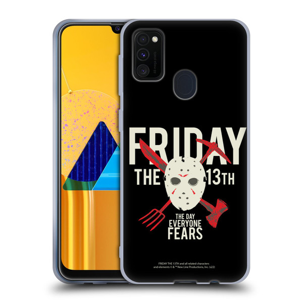Friday the 13th 1980 Graphics The Day Everyone Fears Soft Gel Case for Samsung Galaxy M30s (2019)/M21 (2020)