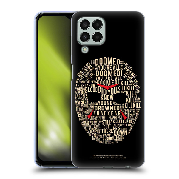 Friday the 13th 1980 Graphics Typography Soft Gel Case for Samsung Galaxy M33 (2022)