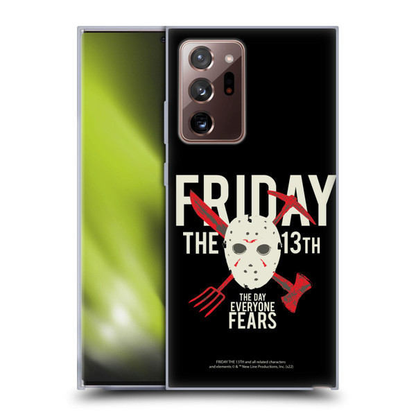 Friday the 13th 1980 Graphics The Day Everyone Fears Soft Gel Case for Samsung Galaxy Note20 Ultra / 5G
