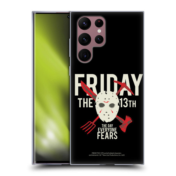Friday the 13th 1980 Graphics The Day Everyone Fears Soft Gel Case for Samsung Galaxy S22 Ultra 5G