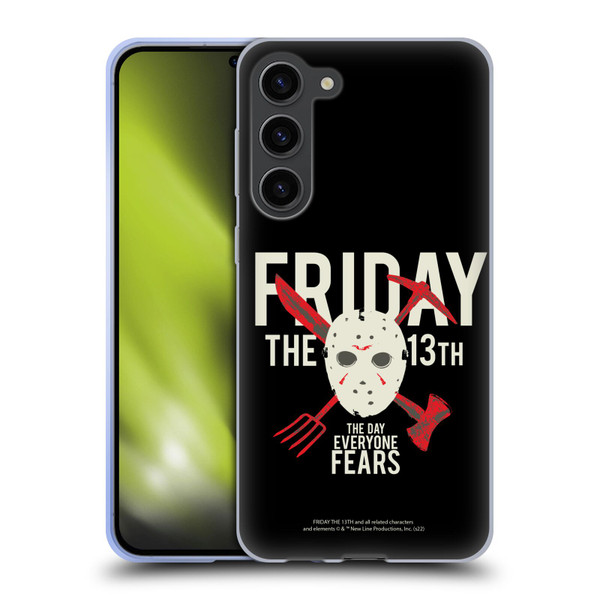 Friday the 13th 1980 Graphics The Day Everyone Fears Soft Gel Case for Samsung Galaxy S23+ 5G