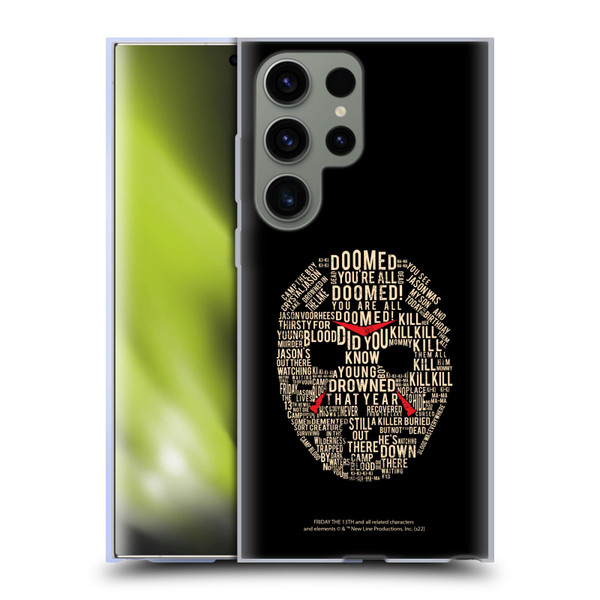 Friday the 13th 1980 Graphics Typography Soft Gel Case for Samsung Galaxy S23 Ultra 5G