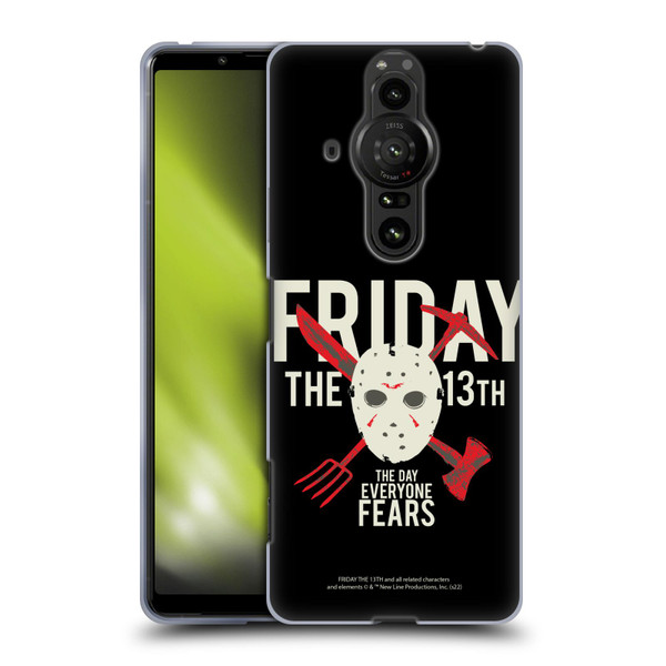 Friday the 13th 1980 Graphics The Day Everyone Fears Soft Gel Case for Sony Xperia Pro-I