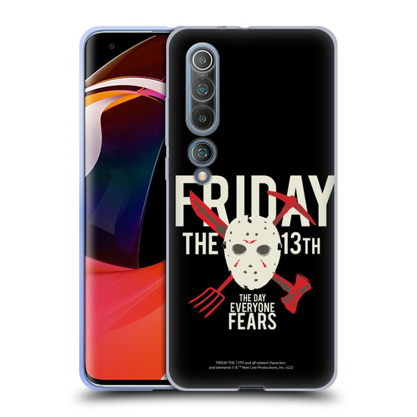 Friday the 13th 1980 Graphics The Day Everyone Fears Soft Gel Case for Xiaomi Mi 10 5G / Mi 10 Pro 5G