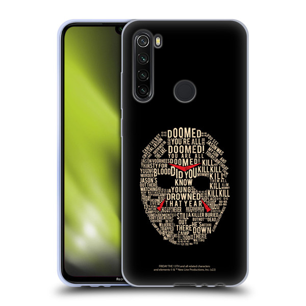 Friday the 13th 1980 Graphics Typography Soft Gel Case for Xiaomi Redmi Note 8T