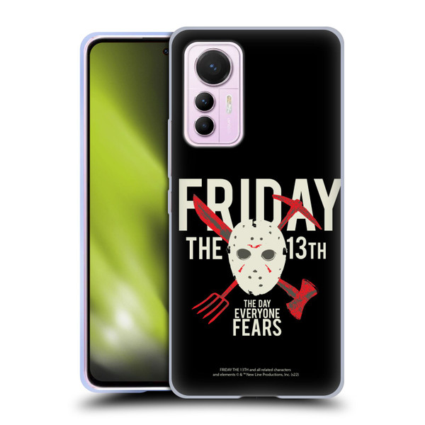 Friday the 13th 1980 Graphics The Day Everyone Fears Soft Gel Case for Xiaomi 12 Lite