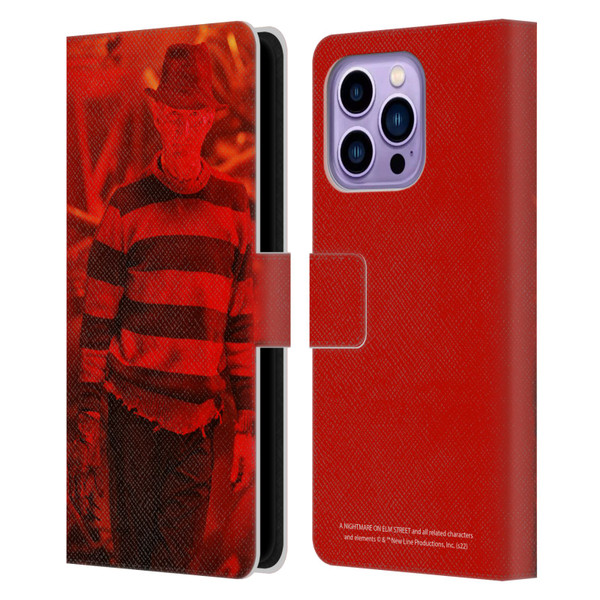A Nightmare On Elm Street 3 Dream Warriors Graphics Freddy 2 Leather Book Wallet Case Cover For Apple iPhone 14 Pro Max