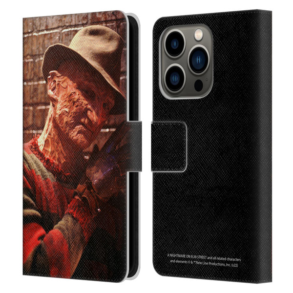 A Nightmare On Elm Street 3 Dream Warriors Graphics Freddy 3 Leather Book Wallet Case Cover For Apple iPhone 14 Pro