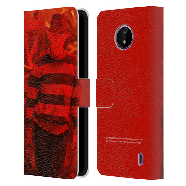 A Nightmare On Elm Street 3 Dream Warriors Graphics Freddy 2 Leather Book Wallet Case Cover For Nokia C10 / C20