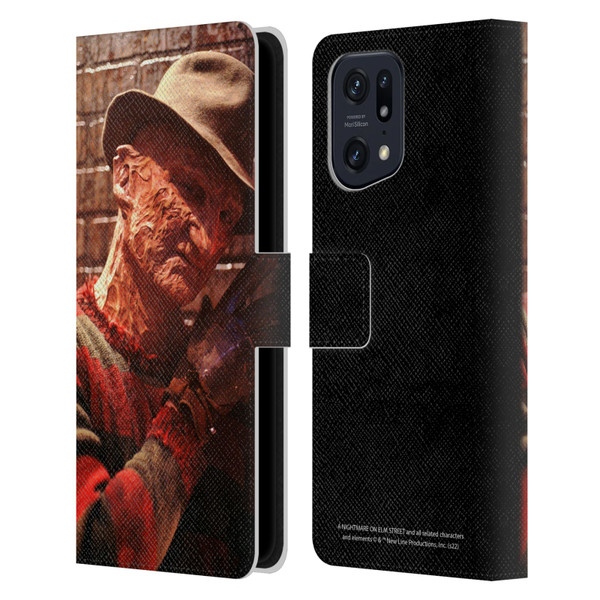 A Nightmare On Elm Street 3 Dream Warriors Graphics Freddy 3 Leather Book Wallet Case Cover For OPPO Find X5