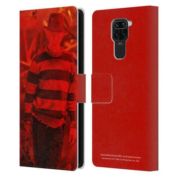 A Nightmare On Elm Street 3 Dream Warriors Graphics Freddy 2 Leather Book Wallet Case Cover For Xiaomi Redmi Note 9 / Redmi 10X 4G