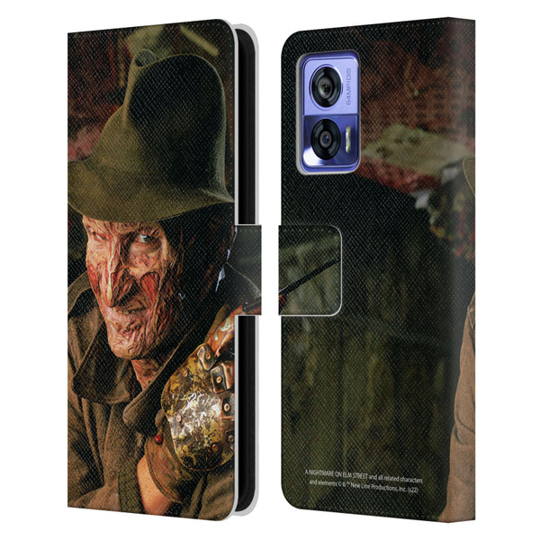 A Nightmare On Elm Street 4 The Dream Master Graphics Freddy Leather Book Wallet Case Cover For Motorola Edge 30 Neo 5G