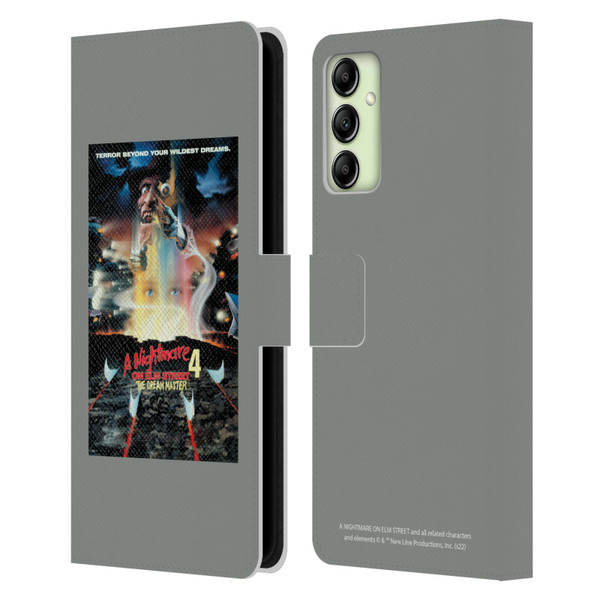 A Nightmare On Elm Street 4 The Dream Master Graphics Poster Leather Book Wallet Case Cover For Samsung Galaxy A14 5G