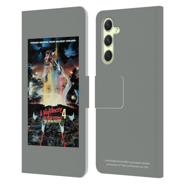 A Nightmare On Elm Street 4 The Dream Master Graphics Poster Leather Book Wallet Case Cover For Samsung Galaxy A54 5G