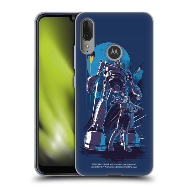 Ready Player One Graphics Iron Giant Soft Gel Case for Motorola Moto E6 Plus
