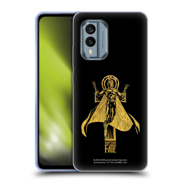 Black Adam Graphics Doctor Fate Soft Gel Case for Nokia X30