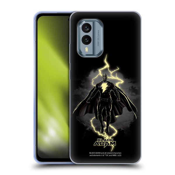Black Adam Graphics Lightning Soft Gel Case for Nokia X30