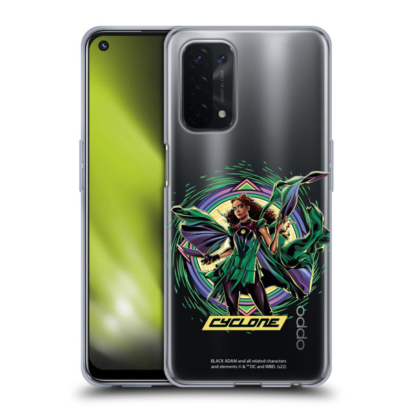 Black Adam Graphics Cyclone Soft Gel Case for OPPO A54 5G