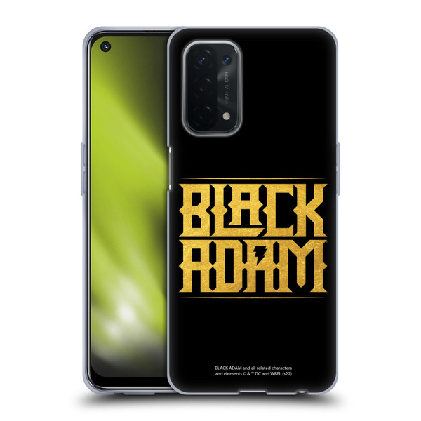 Black Adam Graphics Logotype Soft Gel Case for OPPO A54 5G