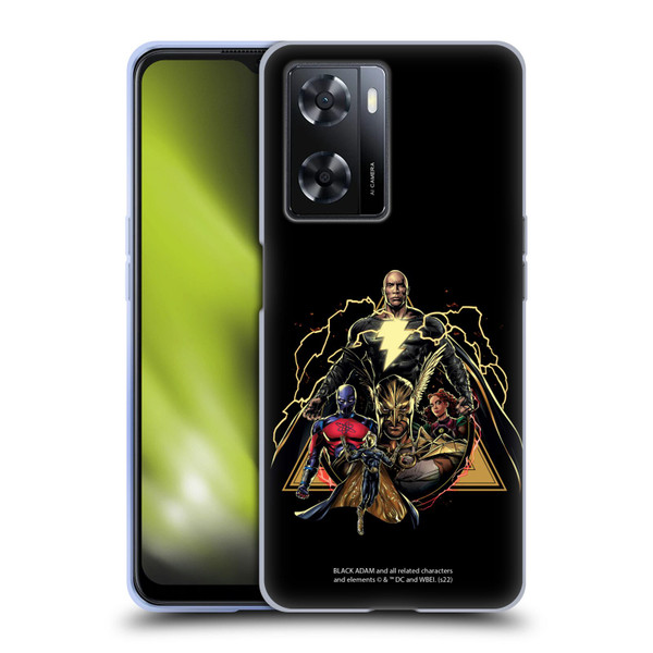 Black Adam Graphics Group Soft Gel Case for OPPO A57s