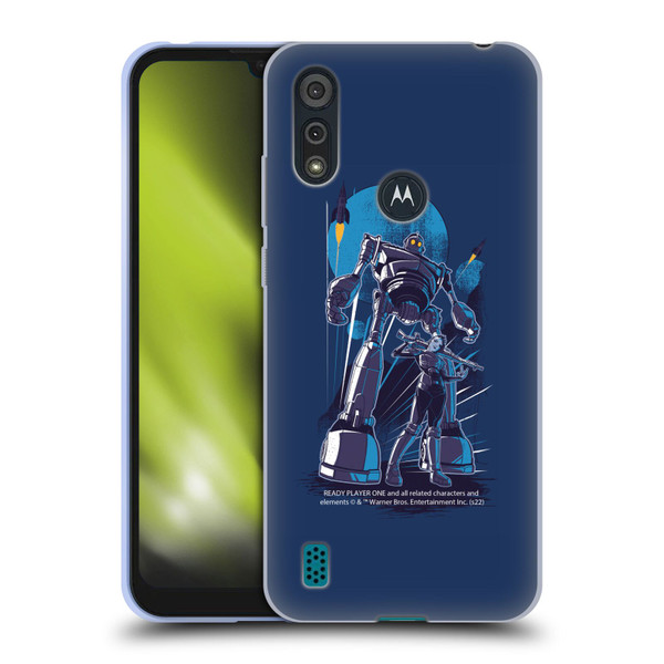Ready Player One Graphics Iron Giant Soft Gel Case for Motorola Moto E6s (2020)
