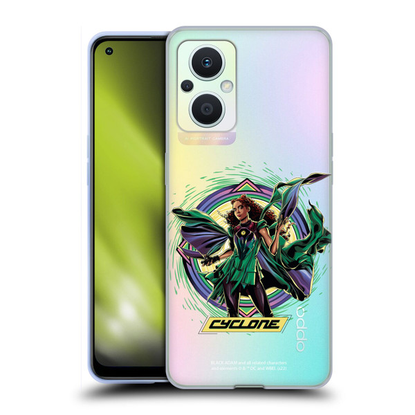 Black Adam Graphics Cyclone Soft Gel Case for OPPO Reno8 Lite