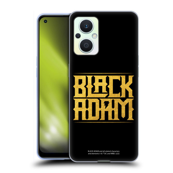 Black Adam Graphics Logotype Soft Gel Case for OPPO Reno8 Lite