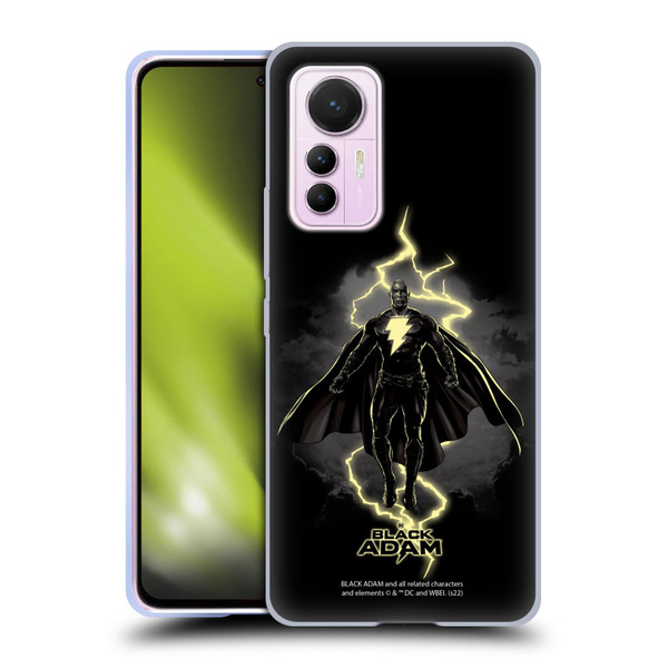 Black Adam Graphics Lightning Soft Gel Case for Xiaomi 12 Lite