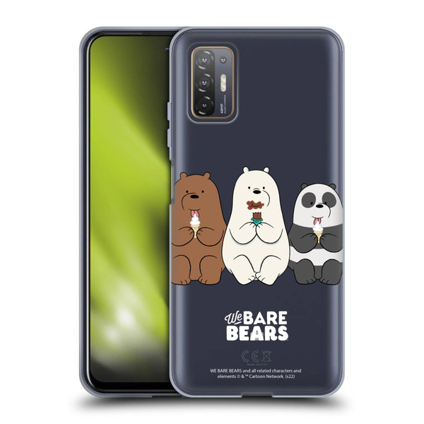 We Bare Bears Character Art Group 2 Soft Gel Case for HTC Desire 21 Pro 5G