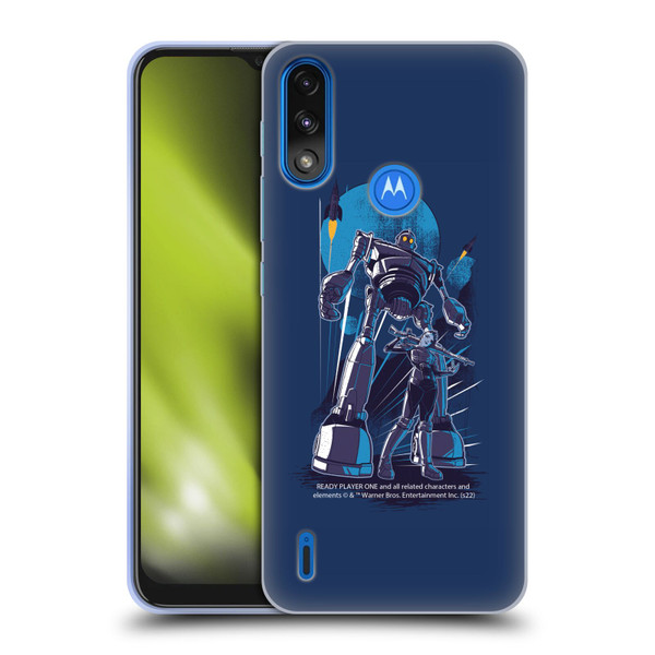 Ready Player One Graphics Iron Giant Soft Gel Case for Motorola Moto E7 Power / Moto E7i Power
