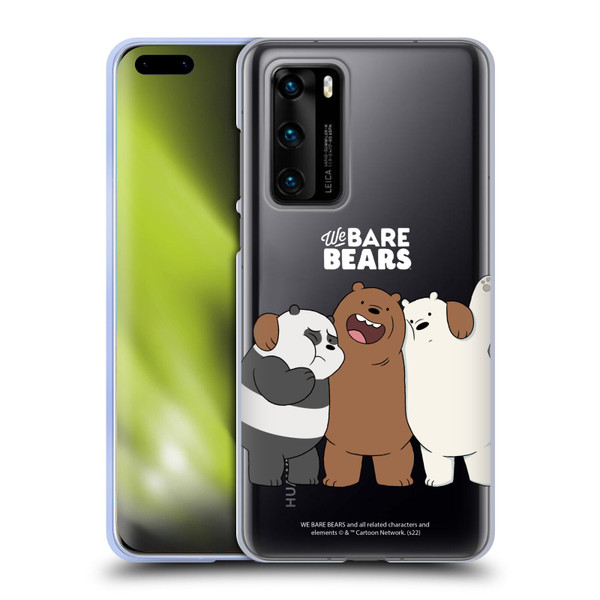 We Bare Bears Character Art Group 1 Soft Gel Case for Huawei P40 5G