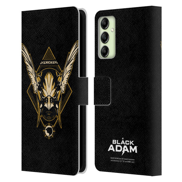 Black Adam Graphics Hawkman Leather Book Wallet Case Cover For Samsung Galaxy A14 5G