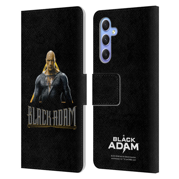 Black Adam Graphics Black Adam Leather Book Wallet Case Cover For Samsung Galaxy A34 5G