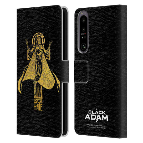 Black Adam Graphics Doctor Fate Leather Book Wallet Case Cover For Sony Xperia 1 IV
