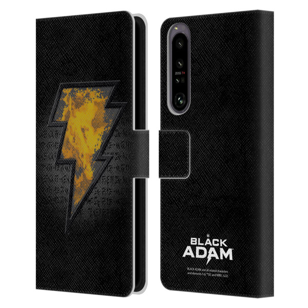 Black Adam Graphics Icon Leather Book Wallet Case Cover For Sony Xperia 1 IV
